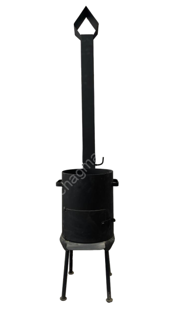 Печь 2мм с трубой + Казан 6л